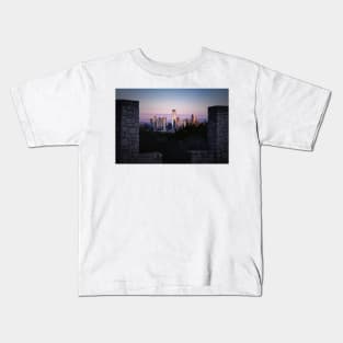 Downtown Austin Sunrise 3 Kids T-Shirt